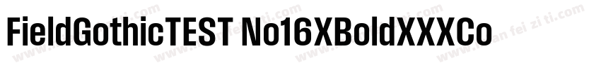 FieldGothicTEST No16XBoldXXXCond字体转换